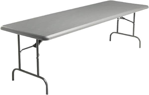 ICEBERG - 30" Long x 96" Wide x 29" High, Folding Table - Charcoal - A1 Tooling