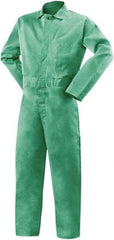 Steiner - Size 2XL, Green, Snap, Flame Resistant/Retardant Coverall - Cotton, 3 Pockets - A1 Tooling