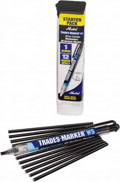 Markal - Black All Purpose Wax Crayon - Flat Tip - A1 Tooling