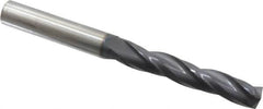 Accupro - 9mm 150° Solid Carbide Jobber Drill - Exact Industrial Supply