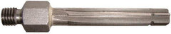 Alvord Polk - 13/32" High Speed Steel 6 Flute Chucking Reamer - Straight Flute, 1/4-28 Threaded Shank, 1-1/2" Flute Length, 2-3/8" OAL - A1 Tooling