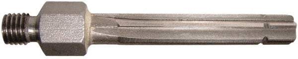 Alvord Polk - 3/8" High Speed Steel 6 Flute Chucking Reamer - Straight Flute, 1/4-28 Threaded Shank, 1-1/2" Flute Length, 2-3/8" OAL - A1 Tooling