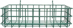 Marlin Steel Wire Products - 8" Deep, Rectangular Steel Peg Board/Slatwall Basket - 1-3/8" Perforation, 14" Wide x 4" High - A1 Tooling