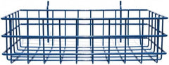 Marlin Steel Wire Products - 8" Deep, Rectangular Steel Peg Board/Slatwall Basket - 1-3/8" Perforation, 14" Wide x 4" High - A1 Tooling