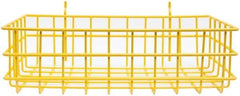 Marlin Steel Wire Products - 8" Deep, Rectangular Steel Peg Board/Slatwall Basket - 1-3/8" Perforation, 14" Wide x 4" High - A1 Tooling