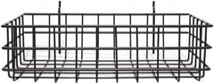 Marlin Steel Wire Products - 8" Deep, Rectangular Steel Peg Board/Slatwall Basket - 1-3/8" Perforation, 14" Wide x 4" High - A1 Tooling