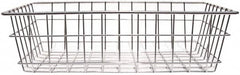 Marlin Steel Wire Products - 12" Deep, Rectangular Steel Wire Basket - 1-3/8" Perforation, 18" Wide x 5" High - A1 Tooling