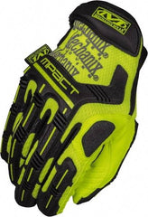 Mechanix Wear - Size XL Synthetic Leather/TPR Anti-Vibration/Impact Protection Work Gloves - Uncoated, Hook & Loop Cuff, Full Fingered, Hi-Vis Yellow, Paired - A1 Tooling