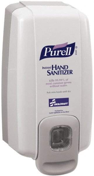 Ability One - 1000 mL Liquid Hand Sanitizer Dispenser - Plastic, Hanging, Gray - A1 Tooling