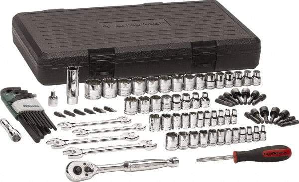 GearWrench - 88 Piece 1/4 & 3/8" Drive Mechanic's Tool Set - Comes in Blow Molded Case - A1 Tooling