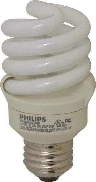 Philips - 13 Watt Fluorescent Residential/Office Medium Screw Lamp - 2,700°K Color Temp, 900 Lumens, 120 Volts, EL/mDT, 10,000 hr Avg Life - A1 Tooling