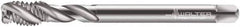 Value Collection - M10x1.50 Metric 3 Flute 6H Modified Bottoming Spiral Flute Tap - Cobalt, Bright Finish, 100mm OAL, Right Hand Flute, Right Hand Thread, Series 7056770 - Exact Industrial Supply