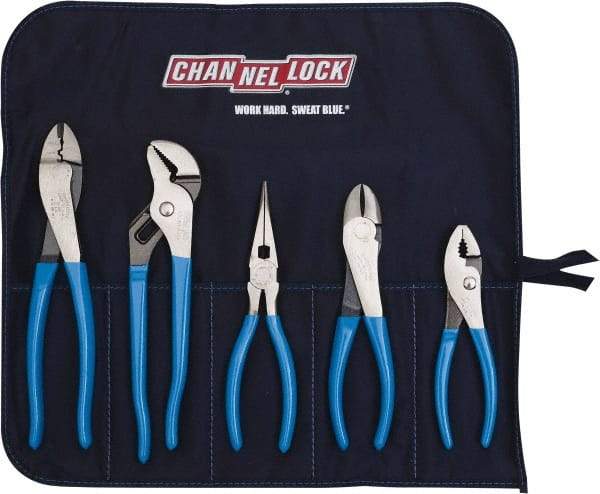 Channellock - 5 Piece Plier Set - Comes in Tool Roll - A1 Tooling