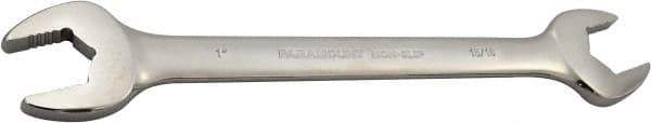 Paramount - 15/16" x 1" Standard Open End Wrench - 11-17/32" OAL, Double End, Full Polish Finish, 15° Head Angle - A1 Tooling