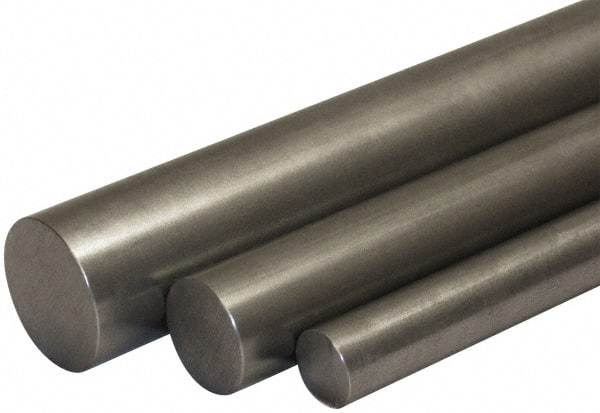 Made in USA - 1/2" Diam x 6' Long, 8620 Steel Round Rod - Cold Finish, Mill, Steel - A1 Tooling