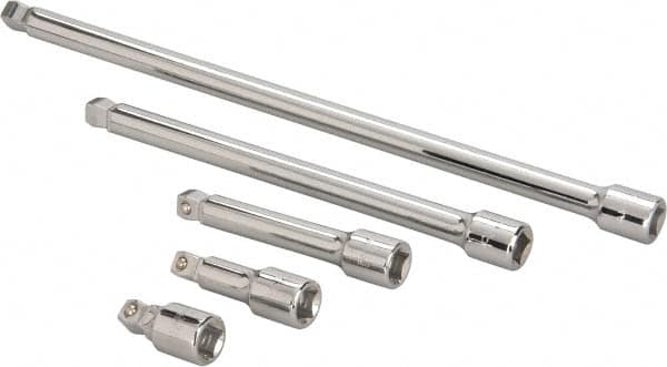 Paramount - 1/2" Drive Socket Wobble Extension Set - 5 Pieces, Includes 2, 3, 5, 10, 15" Lengths - A1 Tooling