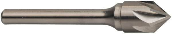 Keo - 3/16" Head Diam, 3/16" Shank Diam, 6 Flute 82° Solid Carbide Countersink - Bright Finish, 2" OAL, Single End - A1 Tooling