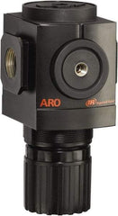 ARO/Ingersoll-Rand - 3/4 NPT Port, 290 CFM, Aluminum Heavy-Duty Regulator - 0 to 140 psi Range, 250 Max psi Supply Pressure, 1/8" Gauge Port Thread, 4.091" Wide x 7.223" High - A1 Tooling