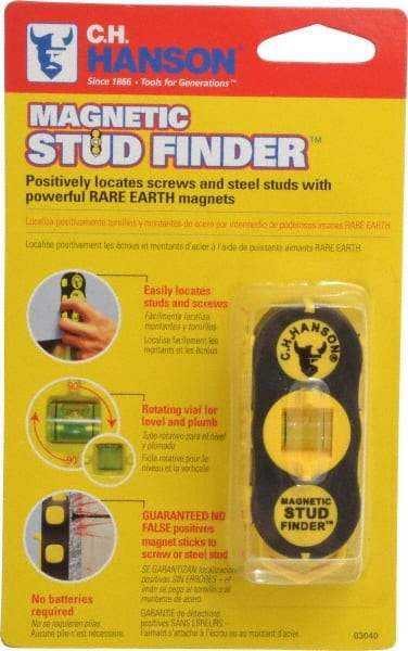 C.H. Hanson - 1" Deep Scan Magnetic Stud Finder - Detects Studs & Joists - A1 Tooling