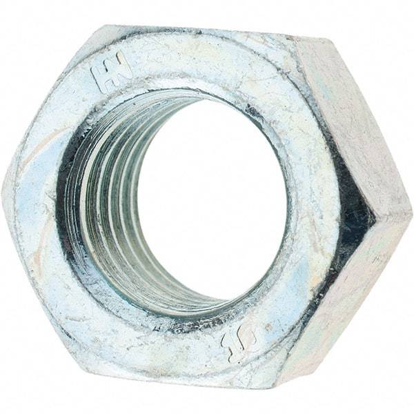 Value Collection - M16x2.00 Metric Coarse Steel Right Hand Hex Nut - 24mm Across Flats, 13mm High, Zinc-Plated Finish - A1 Tooling