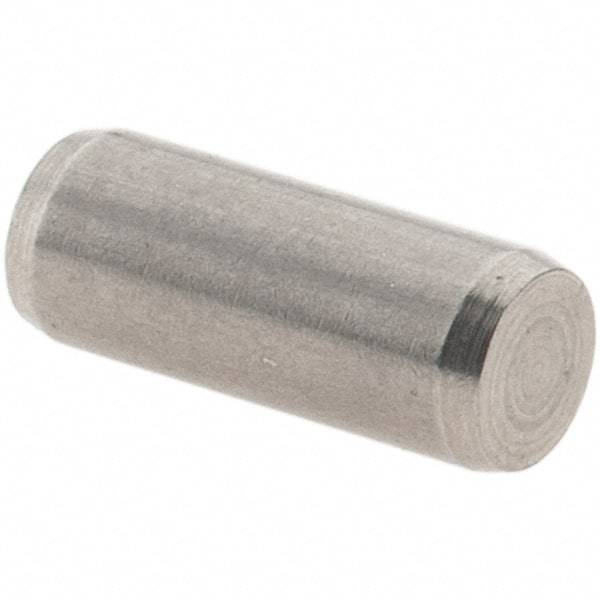 Value Collection - 4mm Diam x 10mm Pin Length 416 Stainless Steel Precision Dowel Pin - C 52-62 Hardness, 1 Beveled & 1 Rounded End - A1 Tooling