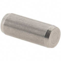 Value Collection - 4mm Diam x 10mm Pin Length 416 Stainless Steel Precision Dowel Pin - C 52-62 Hardness, 1 Beveled & 1 Rounded End - A1 Tooling