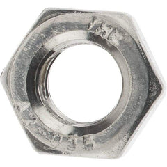 Value Collection - M6x1.00 Metric Coarse Stainless Steel Right Hand Hex Jam Nut - 10mm Across Flats, 3.2mm High, Uncoated - A1 Tooling