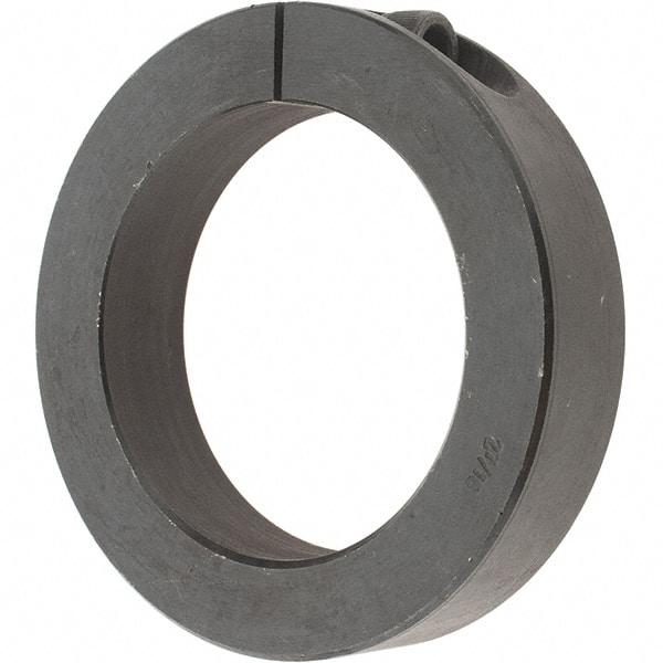 Value Collection - 2-7/16" Bore, Steel, One Piece One Piece Split Shaft Collar - 3-1/2" Outside Diam, 3/4" Wide - A1 Tooling