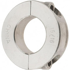 Value Collection - 15/16" Bore, Stainless Steel, Two Piece Two Piece Split Shaft Collar - 1-3/4" Outside Diam, 1/2" Wide - A1 Tooling