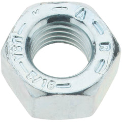 Value Collection - 5/16-24 UNF Steel Right Hand Hex Nut - 1/2" Across Flats, 17/64" High, Zinc Yellow Dichromate Finish - A1 Tooling