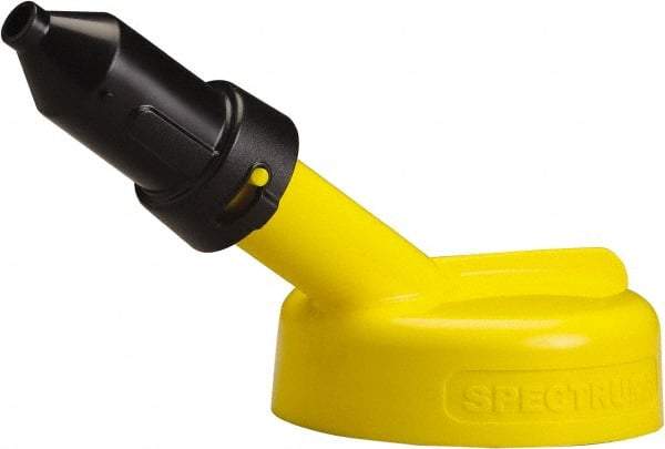 Trico - 4 Gal Capacity Polyethylene Oil Storage System - 1/2" Tip OD, 7" Straight Spout, Yellow - A1 Tooling