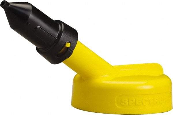 Trico - 4 Gal Capacity Polyethylene Oil Storage System - 1/4" Tip OD, 7" Straight Spout, Yellow - A1 Tooling