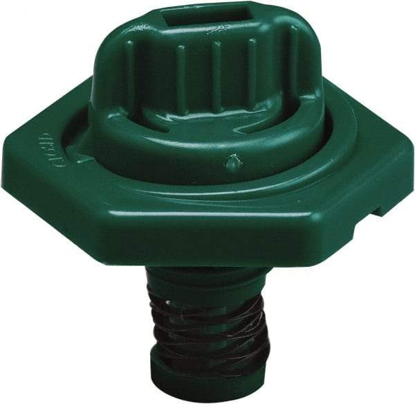 Trico - 4 Gal Capacity Polyethylene Oil Storage System - 7" Straight Spout, Dark Green - A1 Tooling