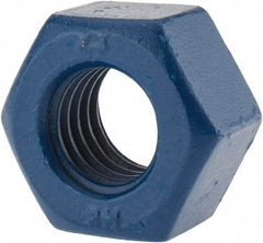 Value Collection - 7/8-9 UNC Steel Right Hand Heavy Hex Nut - 1-7/16" Across Flats, 0.8594" High, Zinc-Plated Finish - A1 Tooling