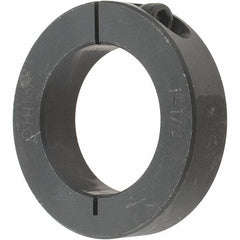 Value Collection - 1-1/2" Bore, Steel, One Piece Clamp Collar - 2-3/8" Outside Diam, 9/16" Wide - A1 Tooling