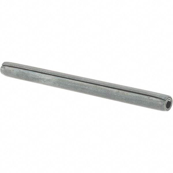 Value Collection - 3/16" Diam x 2-1/2" Long Coiled Spring Pin - Grade 1070-1090 Alloy Steel, Black Oxide Finish - A1 Tooling