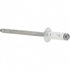 RivetKing - Dome Head Aluminum Multi Grip Blind Rivet - Steel Mandrel, 0.047" to 0.252" Grip, 0.415" Length Under Head, 5/32" Body Diam - A1 Tooling