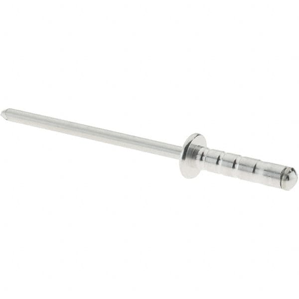 RivetKing - Dome Head Aluminum Multi Grip Blind Rivet - Steel Mandrel, 0.157" to 0.315" Grip, 0.468" Length Under Head, 1/8" Body Diam - A1 Tooling