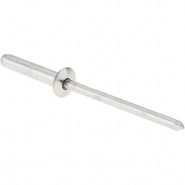 RivetKing - Size 4-8 Dome Head Aluminum Open End Blind Rivet - Aluminum Mandrel, 3/8" to 1/2" Grip, 1/8" Body Diam - A1 Tooling