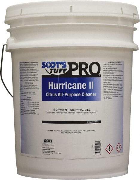 Scot's Tuff - 5 Gal Bucket Oil Removal - Liquid, Biodegradable Cleaner & Degreaser, Citrus - A1 Tooling