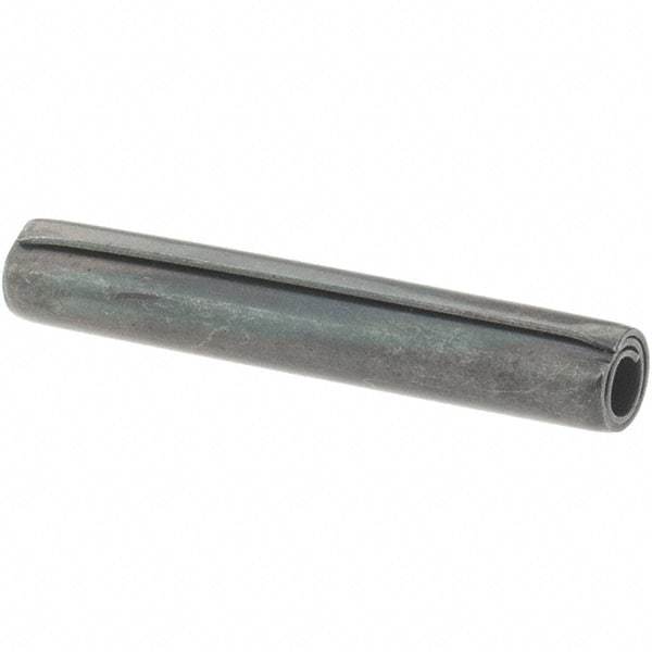 Value Collection - 5/32" Diam x 1" Long Coiled Spring Pin - Grade 1070-1090 Alloy Steel, Black Oxide Finish - A1 Tooling