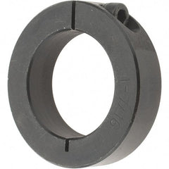 Value Collection - 1-7/16" Bore, Steel, One Piece Clamp Collar - 2-1/4" Outside Diam, 9/16" Wide - A1 Tooling