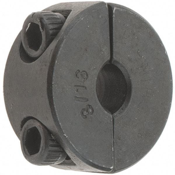 Value Collection - 3/16" Bore, Steel, Two Piece Shaft Collar - 11/16" Outside Diam, 5/16" Wide - A1 Tooling