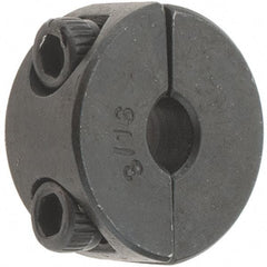 Value Collection - 3/16" Bore, Steel, Two Piece Shaft Collar - 11/16" Outside Diam, 5/16" Wide - A1 Tooling