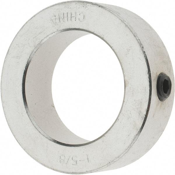 Value Collection - 1-5/8" Bore, Steel, Set Screw Shaft Collar - 2-1/2" Outside Diam, 13/16" Wide - A1 Tooling