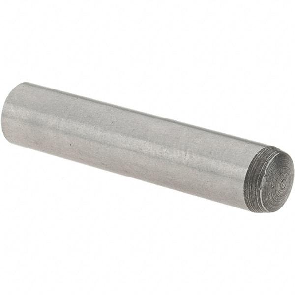 Value Collection - 6mm Diam x 30mm Pin Length Grade 8 Alloy Steel Precision Dowel Pin - Bright Finish, 1 Rounded End - A1 Tooling