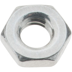 Value Collection - M4x0.70 Metric Coarse Stainless Steel Right Hand Hex Jam Nut - 7mm Across Flats, 2.2mm High, Uncoated - A1 Tooling