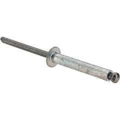 Value Collection - Size 616 Dome Head Aluminum Open End Blind Rivet - Steel Mandrel, 0.751" to 1" Grip, 3/8" Head Diam, 0.192" to 0.196" Hole Diam, 1.2" Length Under Head, 3/16" Body Diam - A1 Tooling