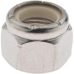 Value Collection - 1/2-20 UNF 18-8 Hex Lock Nut with Nylon Insert - 3/4" Width Across Flats, 19/32" High, Uncoated - A1 Tooling