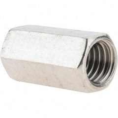 Value Collection - 1/2-13 UNC, 1-1/4" OAL Stainless Steel Standard Coupling Nut - 5/8" Width Across Flats - A1 Tooling